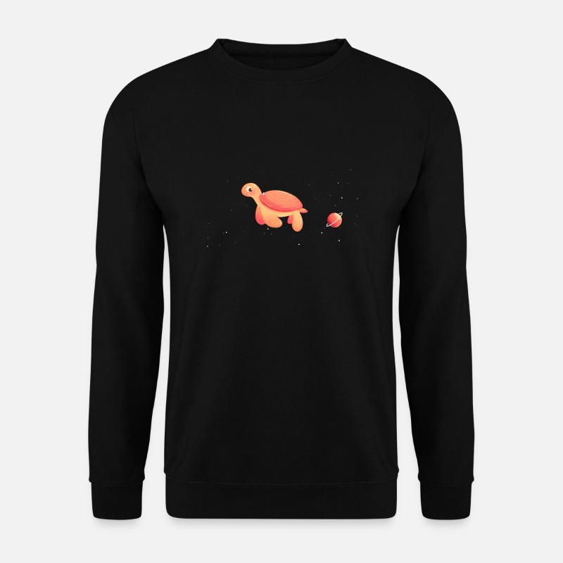 tortue astronaute dans l'espace - Sweat-shirt Unisexe - noir