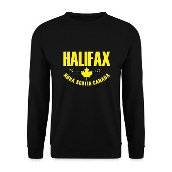 Halifax nova scotia cadeau Canada Canadien - Sweat-shirt Unisexe - noir - Devant - Alina (178cm) & Michal (187cm)