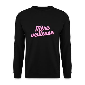 Mère veilleuse - Sweat-shirt Unisexe - noir - Devant - Alina (178cm) & Michal (187cm)