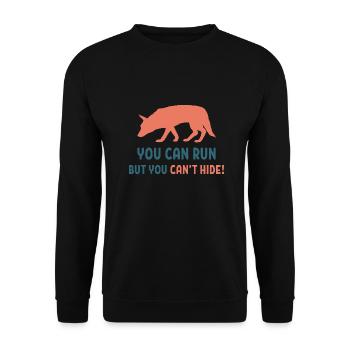 You can run Mantrailing Suchhund Hundeliebhaber - Unisex Pullover - Schwarz - Vorne - Alina (178cm) & Michal (187cm)