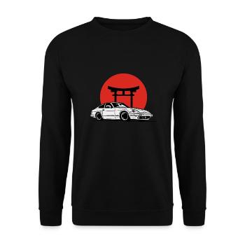 Fairlady z Gift JDM Motorsport Japan Car - Unisex Sweatshirt - black - Front - Alina (178cm) & Michal (187cm)