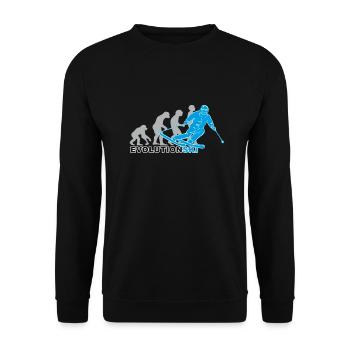 évolution ski, ski, ski, piste de ski - Sweat-shirt Unisexe - noir - Devant - Alina (178cm) & Michal (187cm)