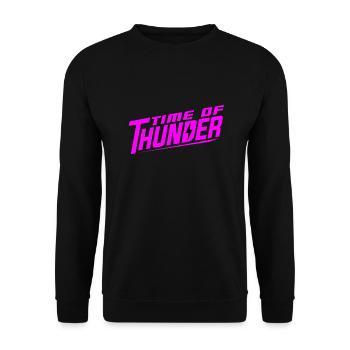 PINK POWER - Unisex Sweatshirt - black - Front - Alina (178cm) & Michal (187cm)