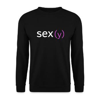 sex(y) - Unisex Pullover - Schwarz - Vorne - Alina (178cm) & Michal (187cm)