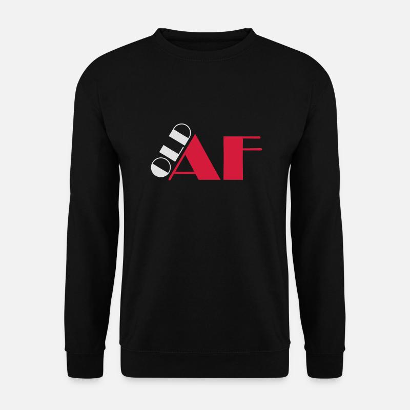old AF Text Logo - Unisex Pullover - Schwarz