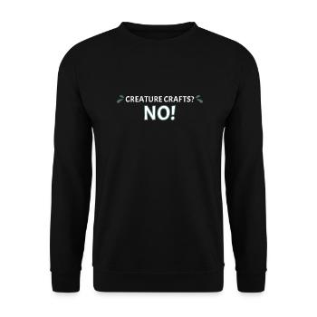 Creature Crafts? No! Whitewater Kayaking - Unisex Sweatshirt - black - Front - Alina (178cm) & Michal (187cm)