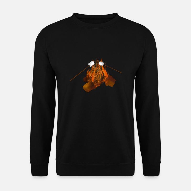Bonfire with marshmallows - Unisex Sweatshirt - black