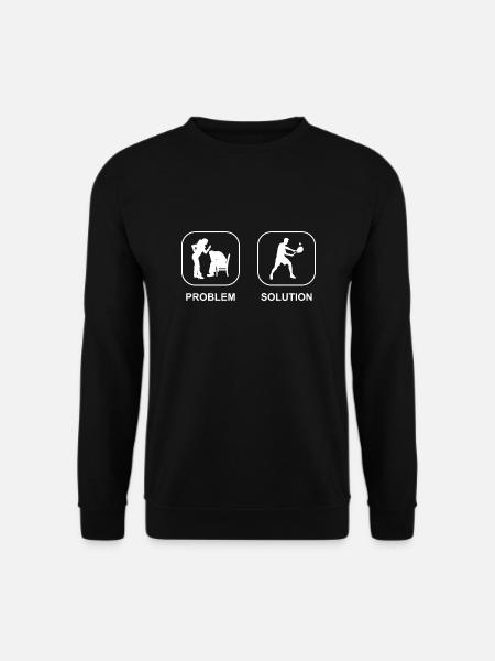 Tennisverein Tennis Tennisspieler Tennisschläger - Unisex Pullover - Schwarz