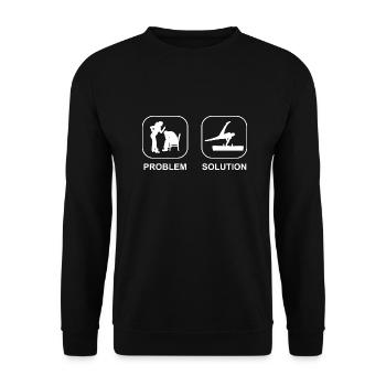 Gymnastique Gymnastique Gymnastique au sol Gymnastique Club de gymnastique - Sweat-shirt Unisexe - noir - Devant - Alina (178cm) & Michal (187cm)
