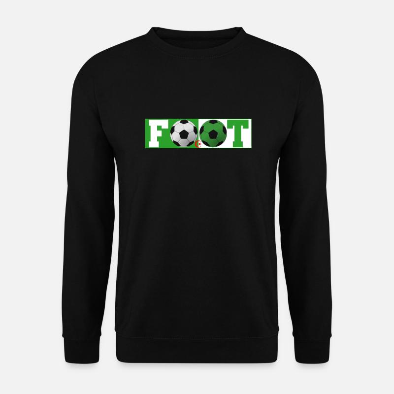 FootFootball Algerien - Unisex Pullover - Schwarz