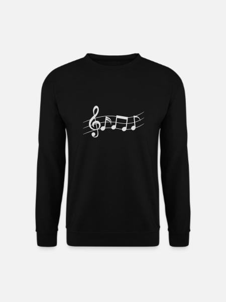 Gesang Logo Symbole Musik - Unisex Pullover - Schwarz
