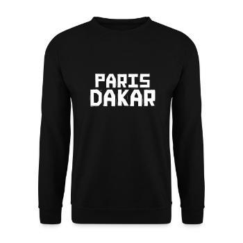 Paris Dakar - Unisex Pullover - Schwarz - Vorne - Alina (178cm) & Michal (187cm)