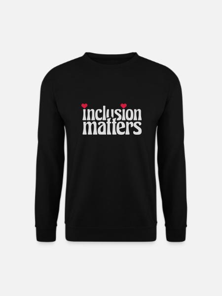inclusion matters Logo Zitat - Unisex Pullover - Schwarz
