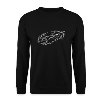 Voiture de sport Buga - Sweat-shirt Unisexe - noir - Devant - Alina (178cm) & Michal (187cm)