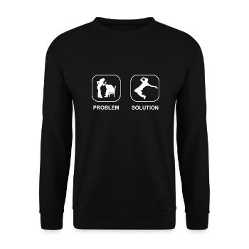 Breakdancer Tanzen Breakdance Tänzer Tanzsport - Unisex Pullover - Schwarz - Vorne - Alina (178cm) & Michal (187cm)