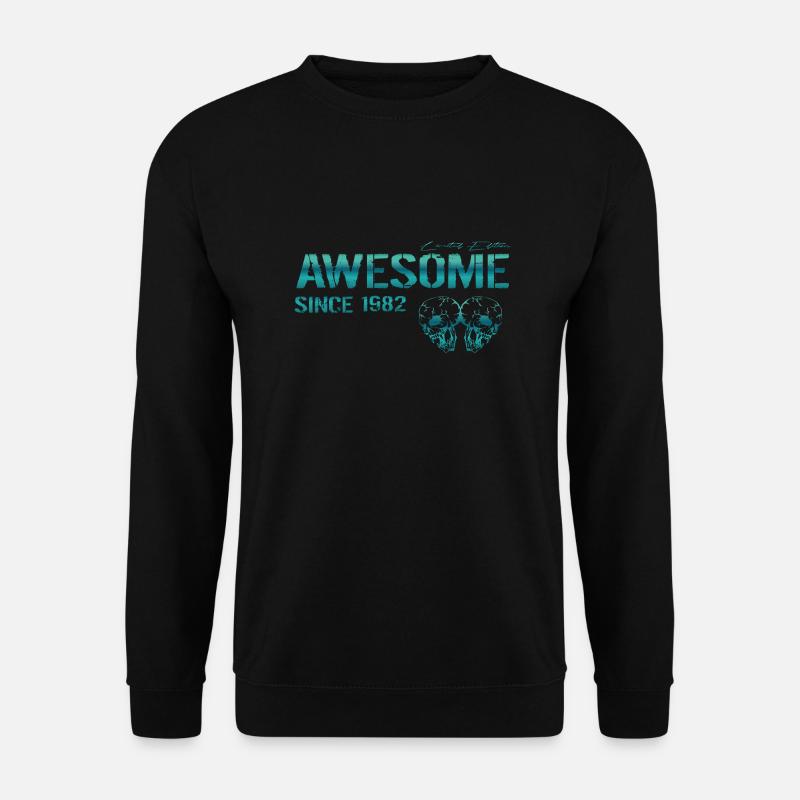 Awesome since 1982 Gift - Unisex Sweatshirt - black
