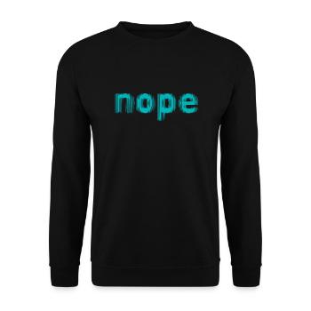 NOPE - ne soyez pas un béni-oui-oui! - Sweat-shirt Unisexe - noir - Devant - Alina (178cm) & Michal (187cm)