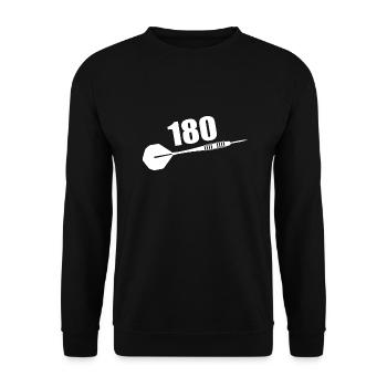 Darts Sports Fun - Unisex Sweatshirt - black - Front - Alina (178cm) & Michal (187cm)