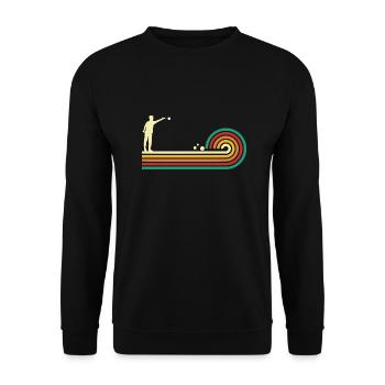 Petanque humor boccia gift humor petanque - Unisex Sweatshirt - black - Front - Alina (178cm) & Michal (187cm)