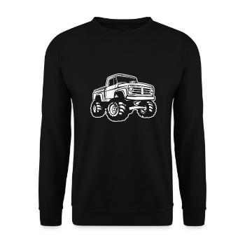 Monster Truck Monster Truck Lover Fan - Sweat-shirt Unisexe - noir - Devant - Alina (178cm) & Michal (187cm)