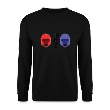 Casque taekwondo - Sweat-shirt Unisexe - noir - Devant - Alina (178cm) & Michal (187cm)