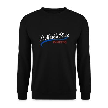 Série Quartier – St Mark’s Place - Sweat-shirt Unisexe - noir - Devant - Alina (178cm) & Michal (187cm)