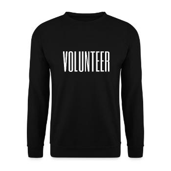 Volunteer - Unisex Pullover - Schwarz - Vorne - Alina (178cm) & Michal (187cm)