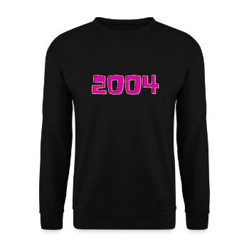 Year 2004 Pink and Yellow - Unisex Sweatshirt - black - Front - Alina (178cm) & Michal (187cm)