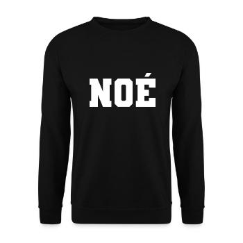 Name - Noé - Unisex Pullover - Schwarz - Vorne - Alina (178cm) & Michal (187cm)