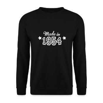 1954 - Unisex Sweatshirt - black - Front - Alina (178cm) & Michal (187cm)