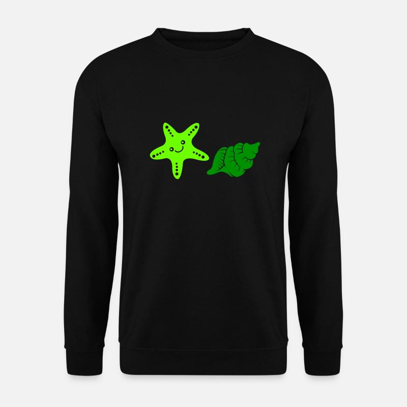seestern muschel 1 - Unisex Pullover - Schwarz
