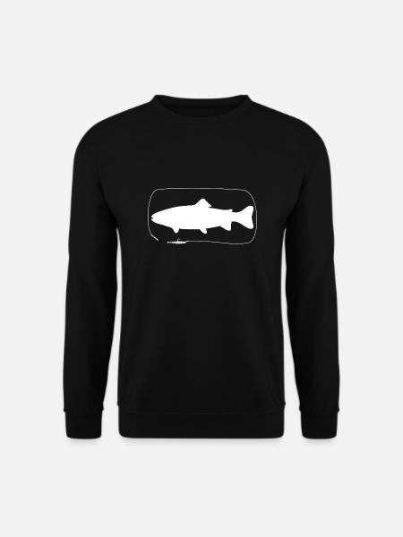 Trout with softbait - Unisex Sweatshirt - black
