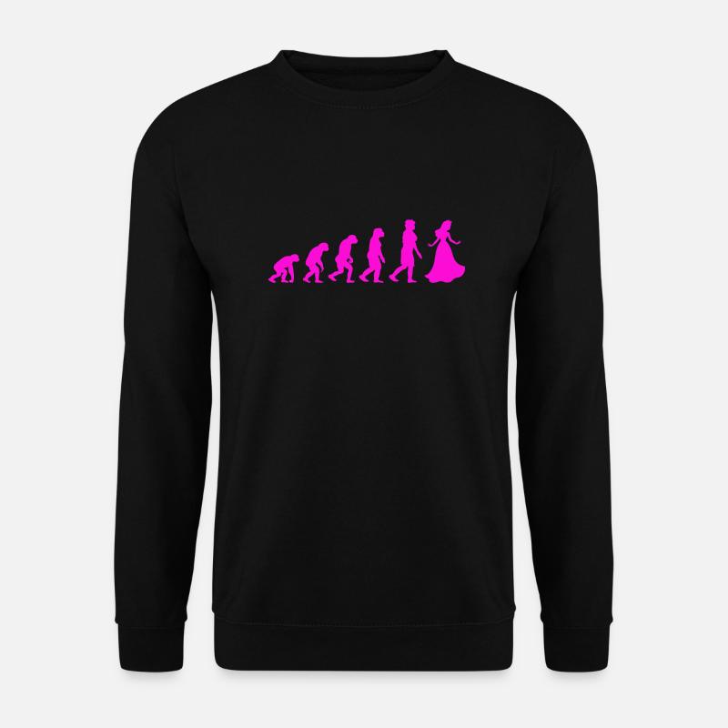 Silhouette Prinzessin pink - Unisex Pullover - Schwarz