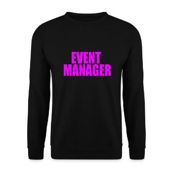 EVENT MANAGER - Unisex Sweatshirt - black - Front - Alina (178cm) & Michal (187cm)