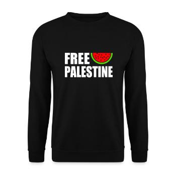 Free palestine - Sweat-shirt Unisexe - noir - Devant - Alina (178cm) & Michal (187cm)