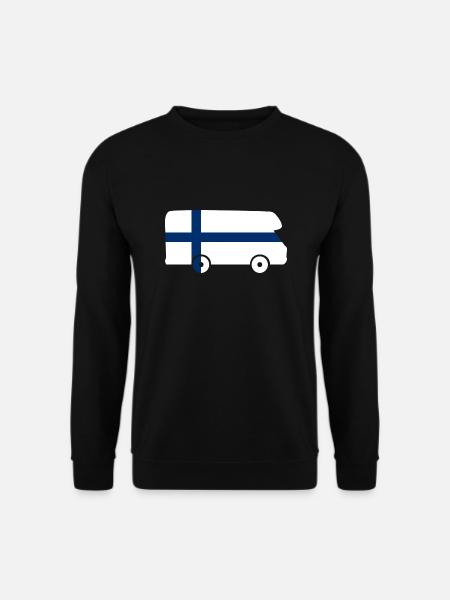 Wohnmobil Finnland Reise Urlaub Camper Aufkleber - Unisex Pullover - Schwarz