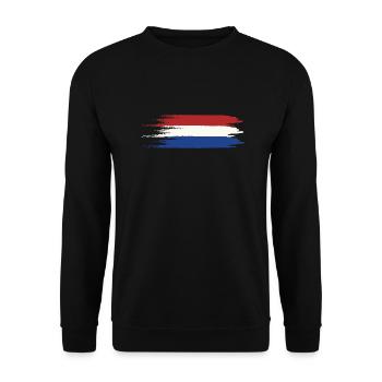 Drapeau des Pays-Bas Hollande - Sweat-shirt Unisexe - noir - Devant - Alina (178cm) & Michal (187cm)