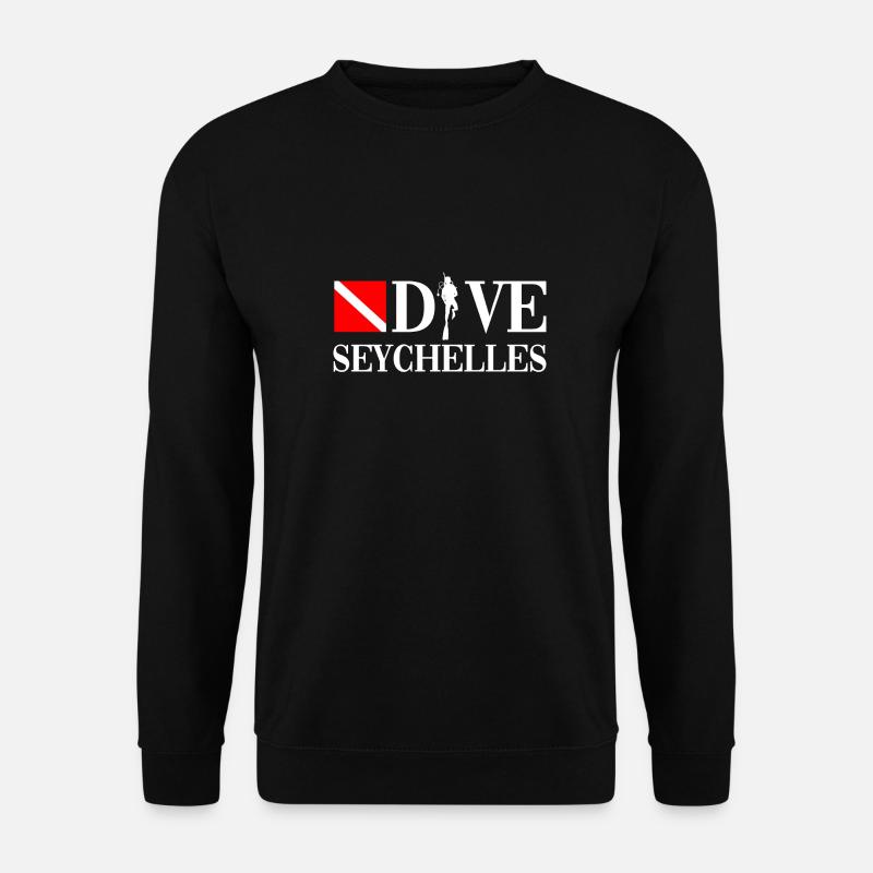 Dive Seychelles - Indian Ocean - Unisex Sweatshirt - black