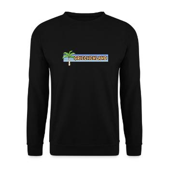 Greece as a holiday - Unisex Sweatshirt - black - Front - Alina (178cm) & Michal (187cm)