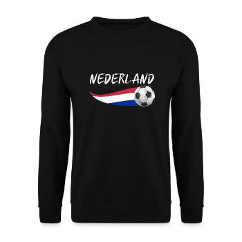 Pays-Bas Pays-Bas - Sweat-shirt Unisexe - noir - Devant - Alina (178cm) & Michal (187cm)