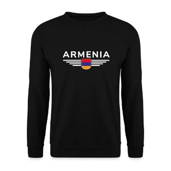 Marchandise Arménie – Expérience Culture - Sweat-shirt Unisexe - noir - Devant - Alina (178cm) & Michal (187cm)