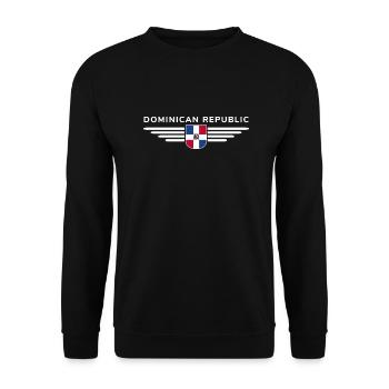 République dominicaine T-Shirt Design - Sweat-shirt Unisexe - noir - Devant - Alina (178cm) & Michal (187cm)