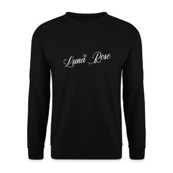 Luna Rose Name for Women Kids Toddlers - Luna Rose - Unisex Sweatshirt - black - Front - Alina (178cm) & Michal (187cm)