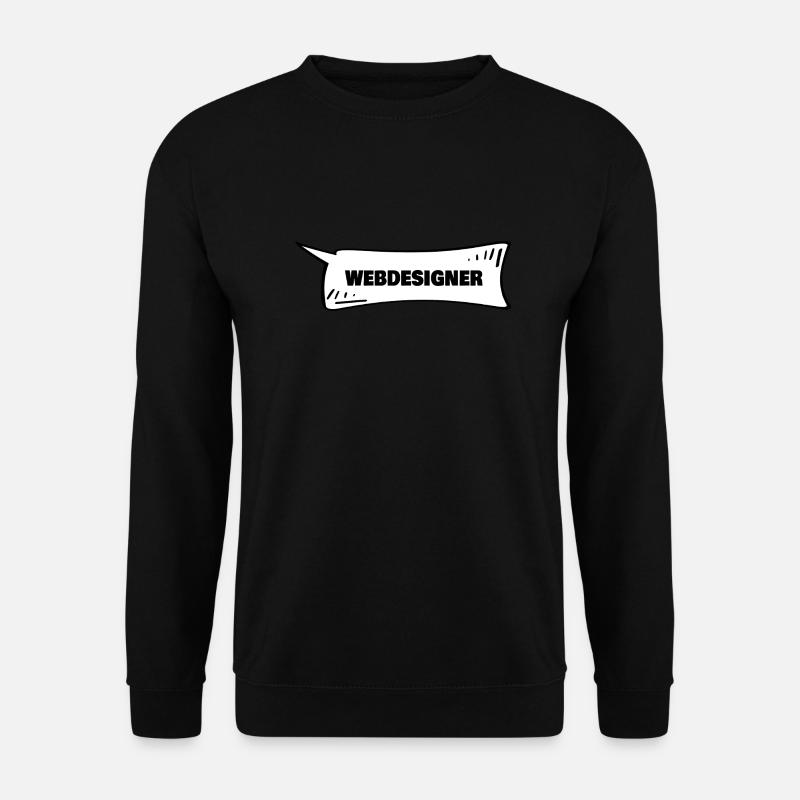 Sprechblase Webdesigner - Unisex Pullover - Schwarz
