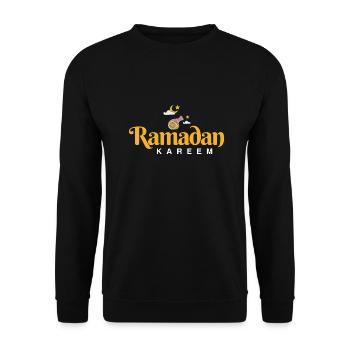 Ramadan Mubarak - Unisex Sweatshirt - black - Front - Alina (178cm) & Michal (187cm)