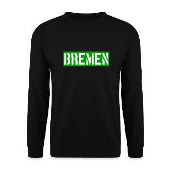 Bremen - Weser - Werder - Hansestadt - Unisex Pullover - Schwarz - Vorne - Alina (178cm) & Michal (187cm)