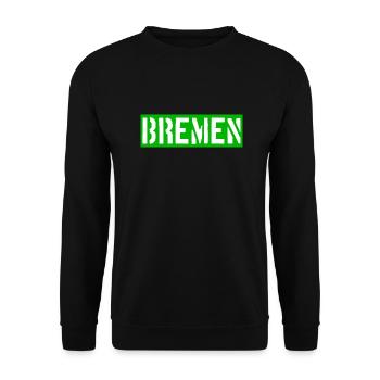 Bremen - Weser - Werder - Hansestadt - Unisex Pullover - Schwarz - Vorne - Alina (178cm) & Michal (187cm)