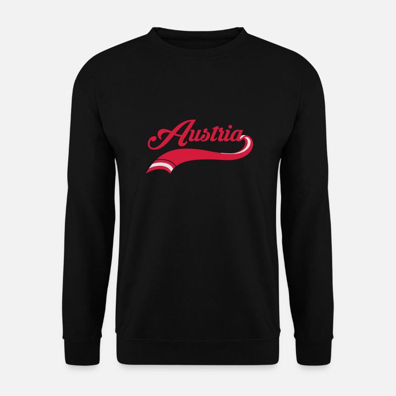 Austria Flag - Unisex Pullover - Schwarz