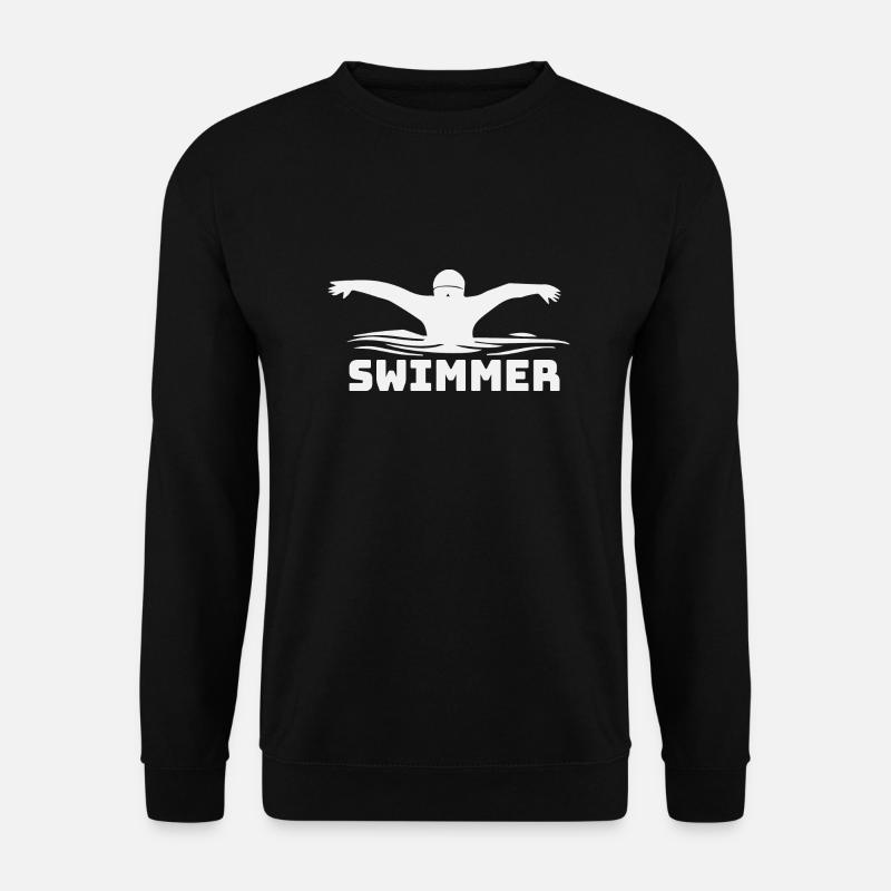 Swim Swimmer - Unisex Pullover - Schwarz