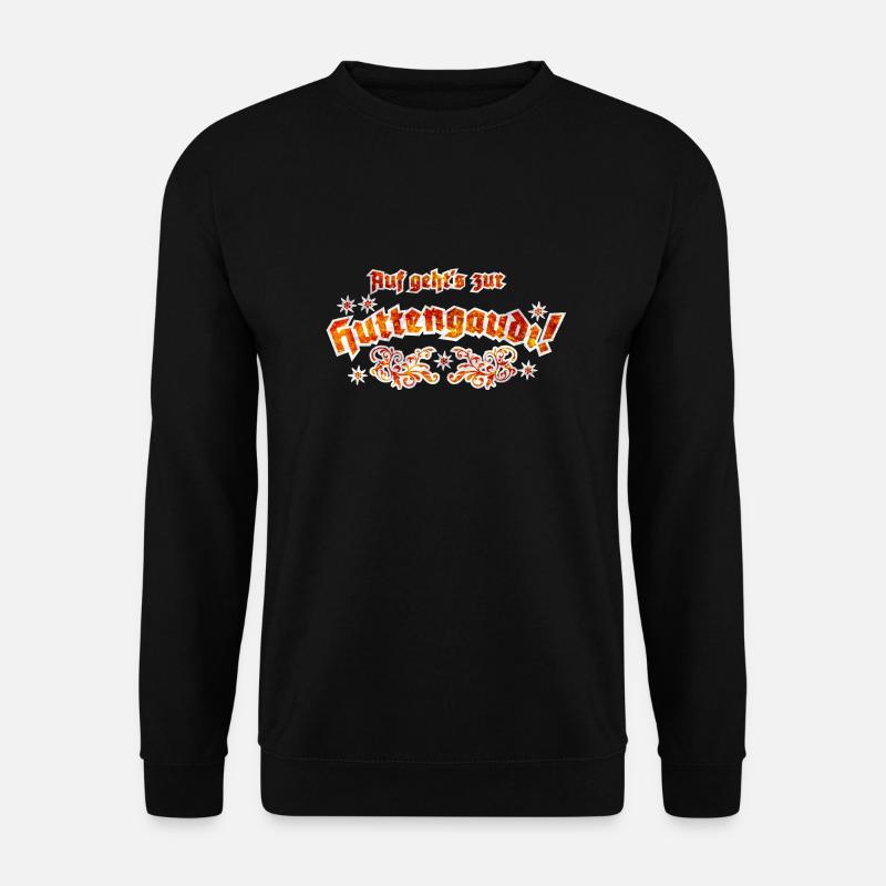 Hüttengaudi Apres Ski Design - Unisex Pullover - Schwarz